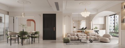 法式客餐厅3D模型下载